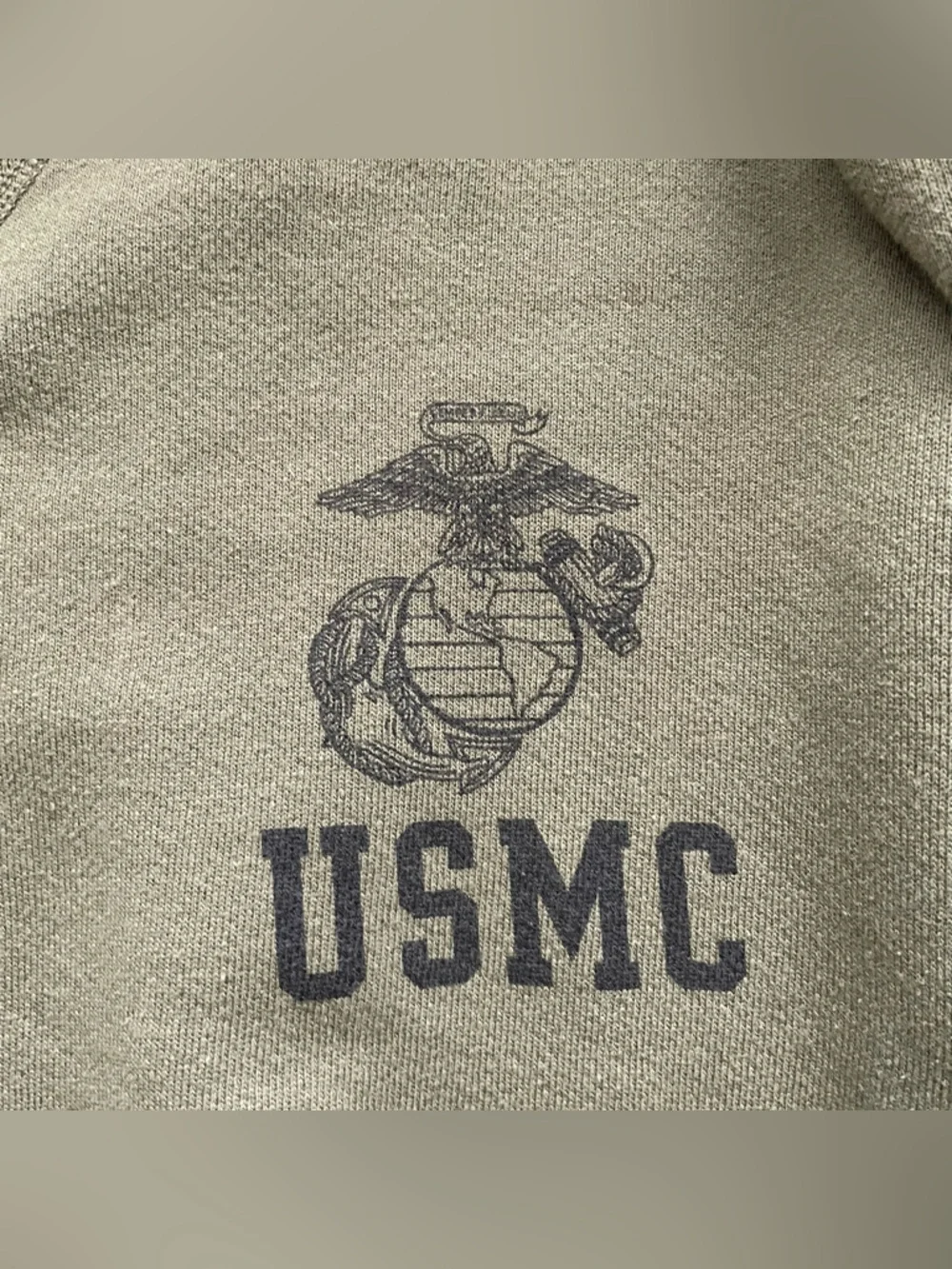 Vintage - USMC Marines - Crewneck Sweater - Adult Small - Green - Picture 4 of 8